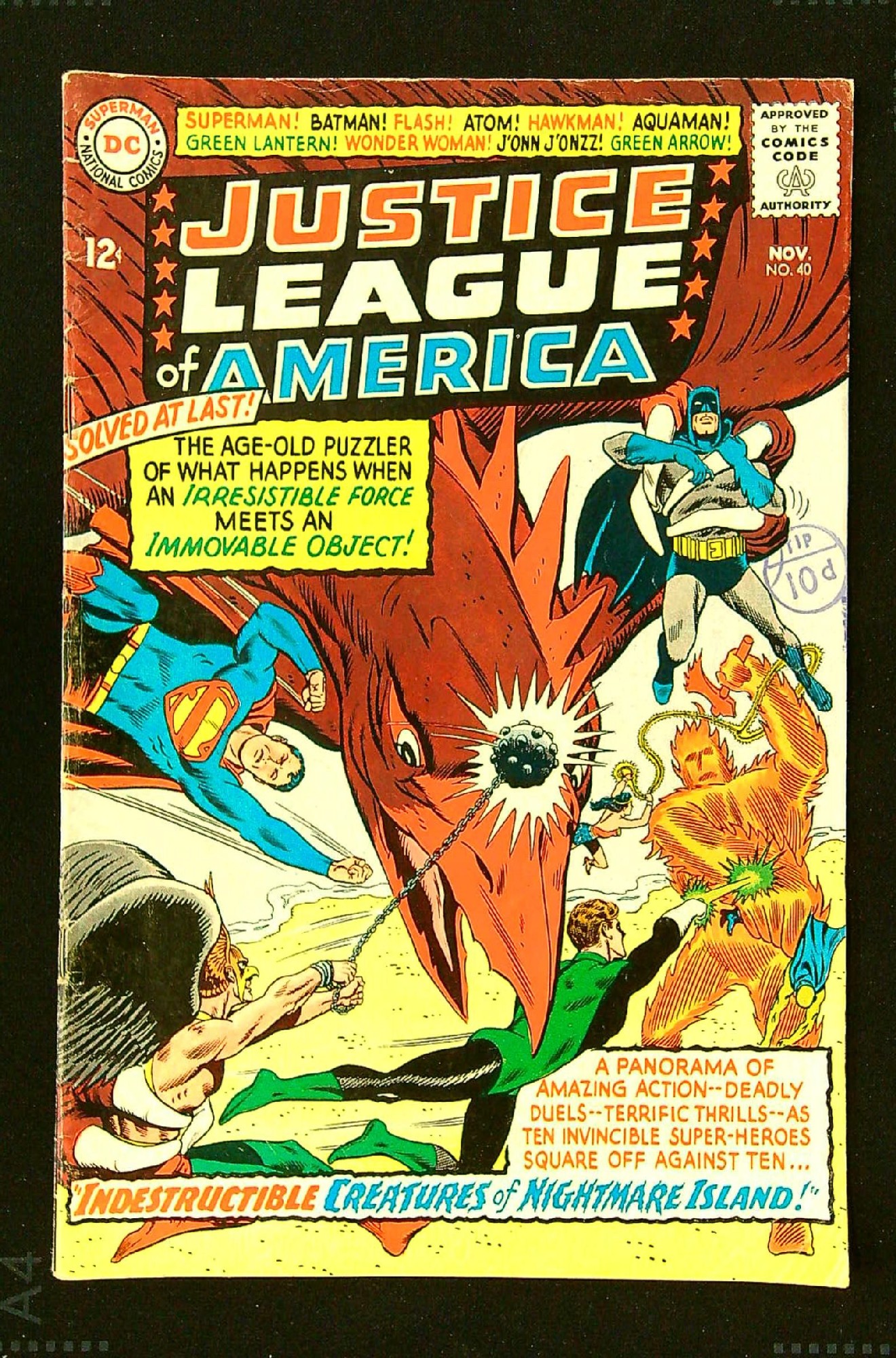 Cover of Justice League of America (Vol 1) #40. One of 250,000 Vintage American Comics on sale from Krypton!