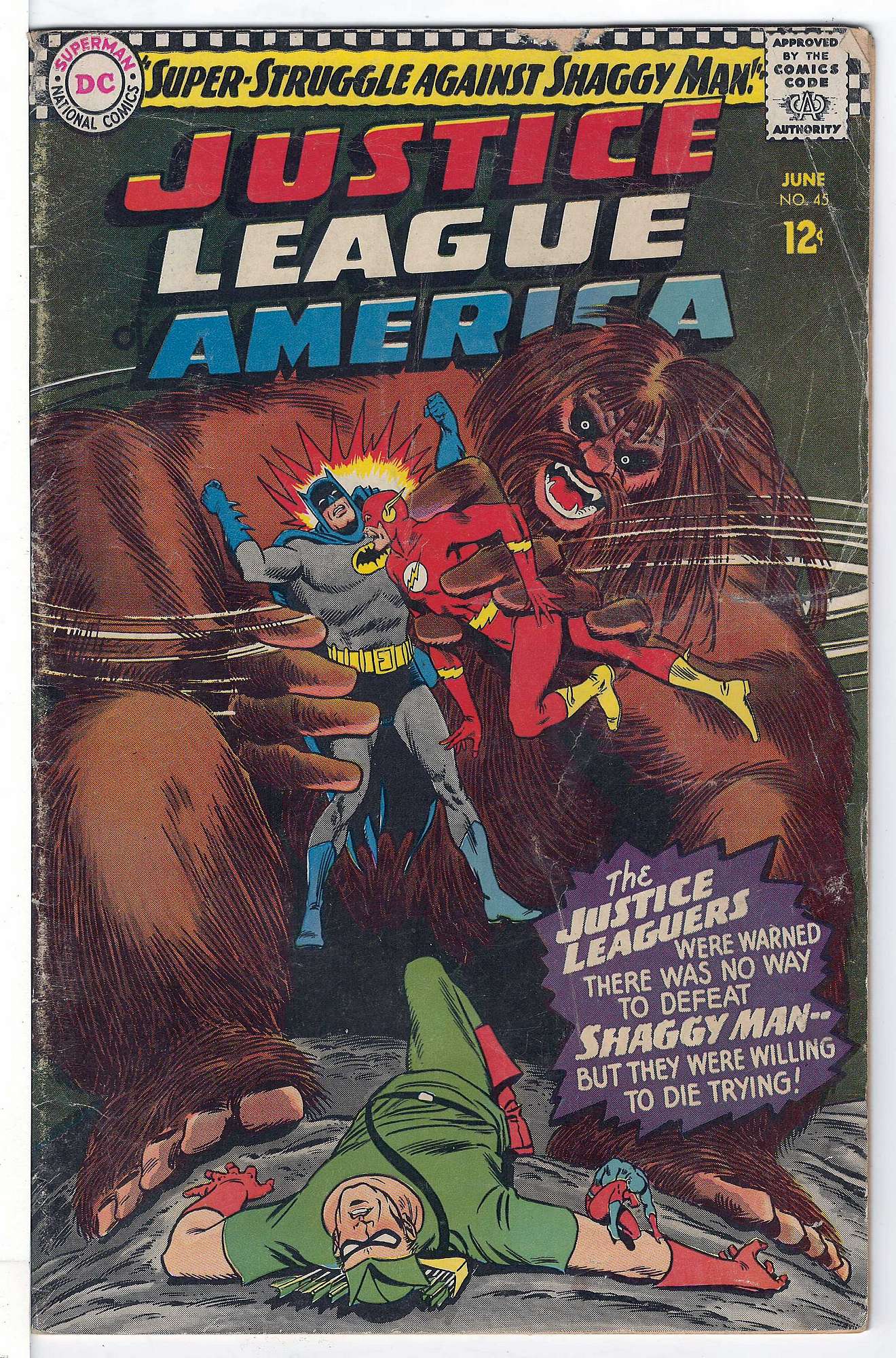 Cover of Justice League of America (Vol 1) #45. One of 250,000 Vintage American Comics on sale from Krypton!