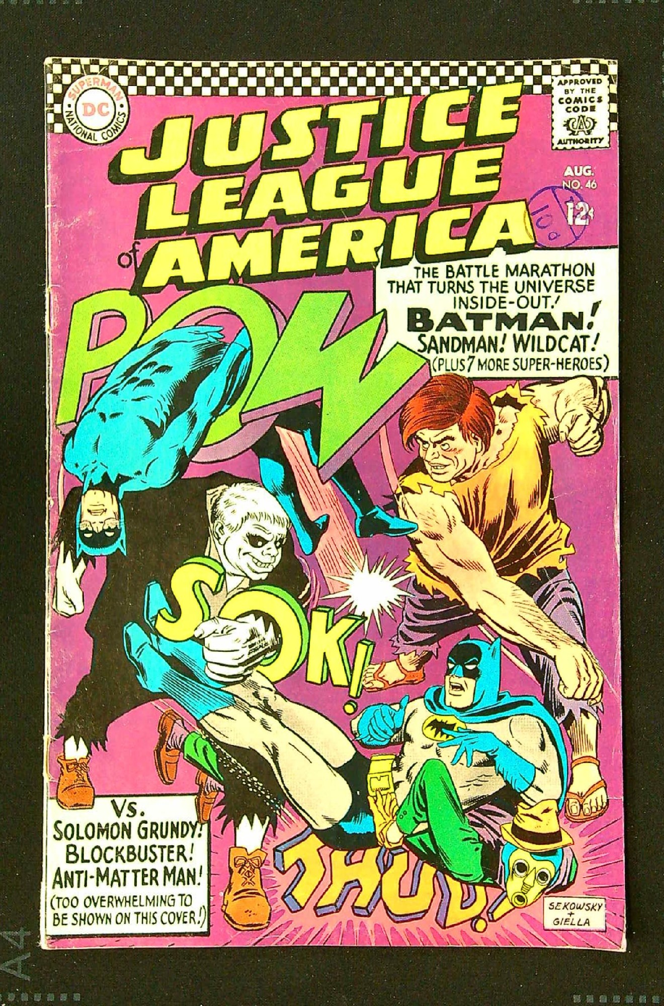 Cover of Justice League of America (Vol 1) #46. One of 250,000 Vintage American Comics on sale from Krypton!