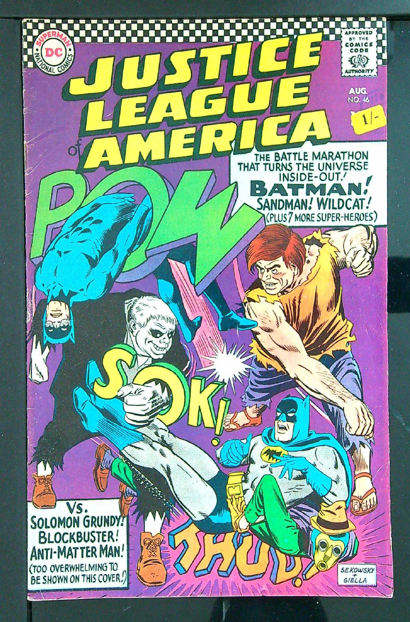 Cover of Justice League of America (Vol 1) #46. One of 250,000 Vintage American Comics on sale from Krypton!