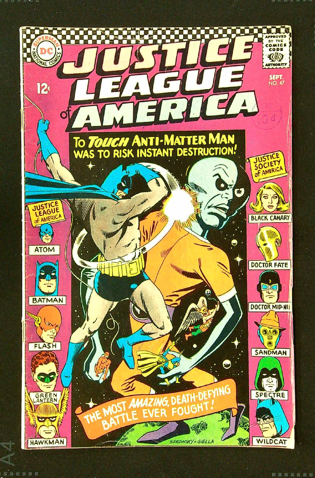 Cover of Justice League of America (Vol 1) #47. One of 250,000 Vintage American Comics on sale from Krypton!