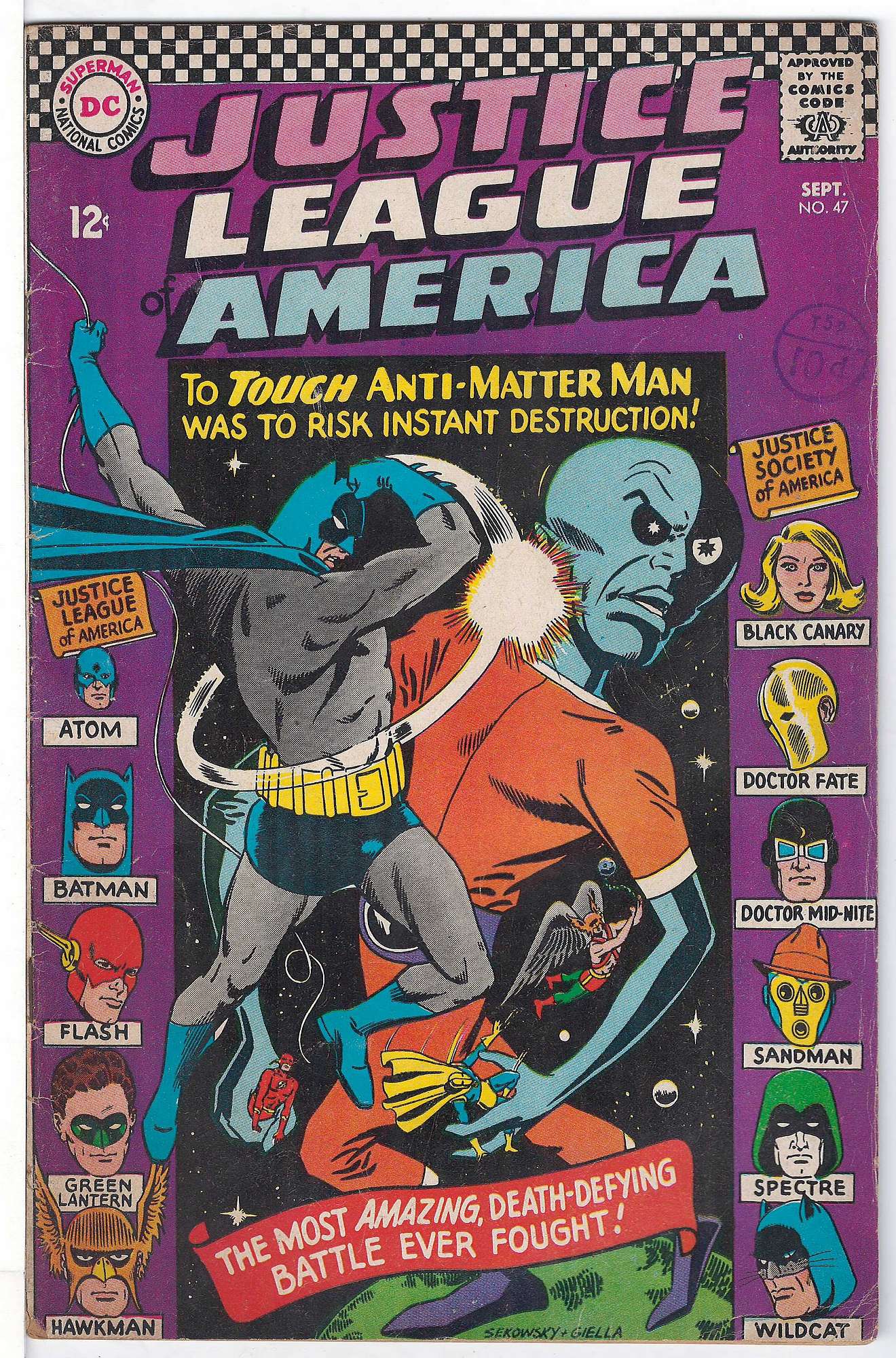 Cover of Justice League of America (Vol 1) #47. One of 250,000 Vintage American Comics on sale from Krypton!
