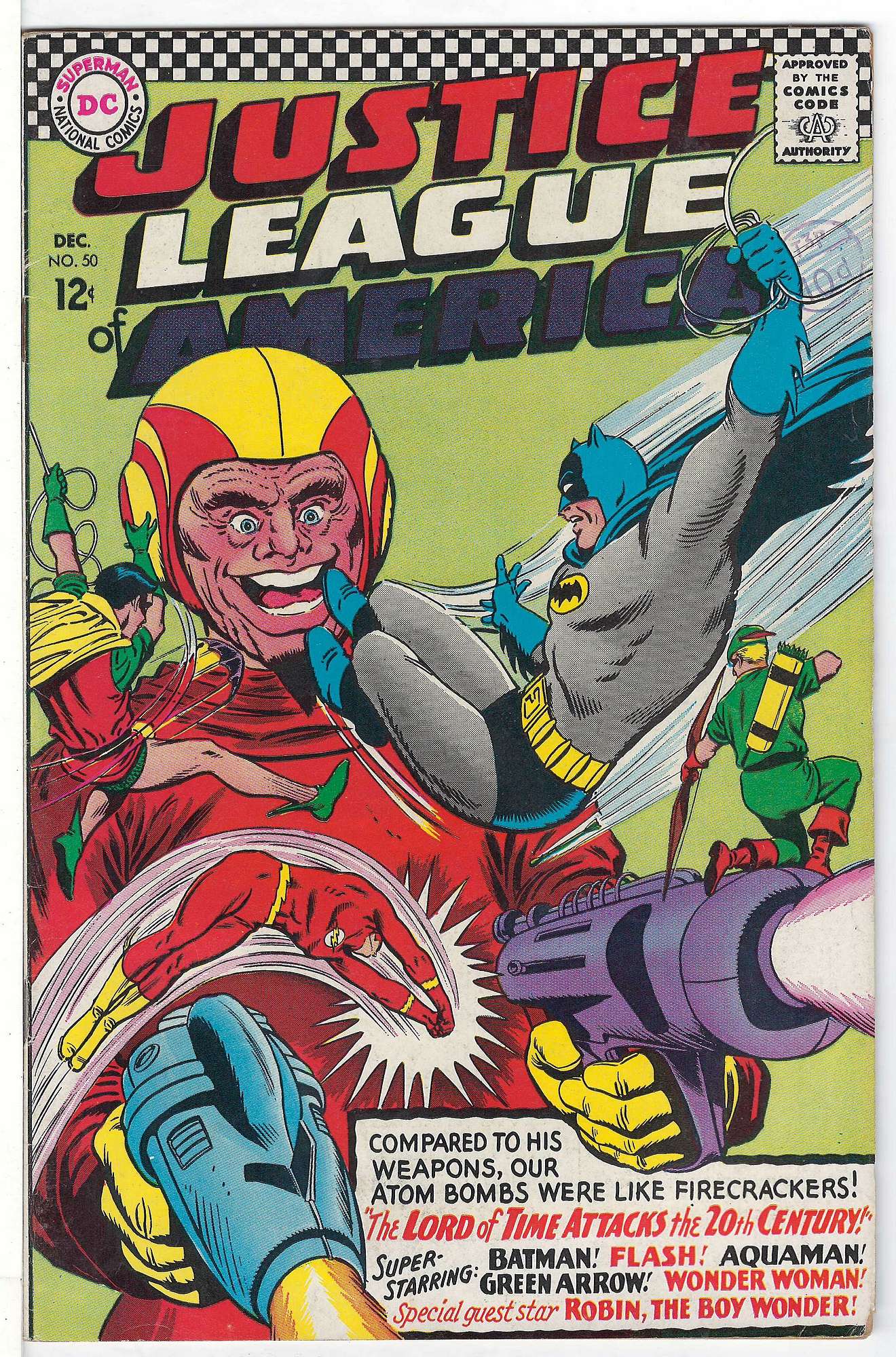 Cover of Justice League of America (Vol 1) #50. One of 250,000 Vintage American Comics on sale from Krypton!
