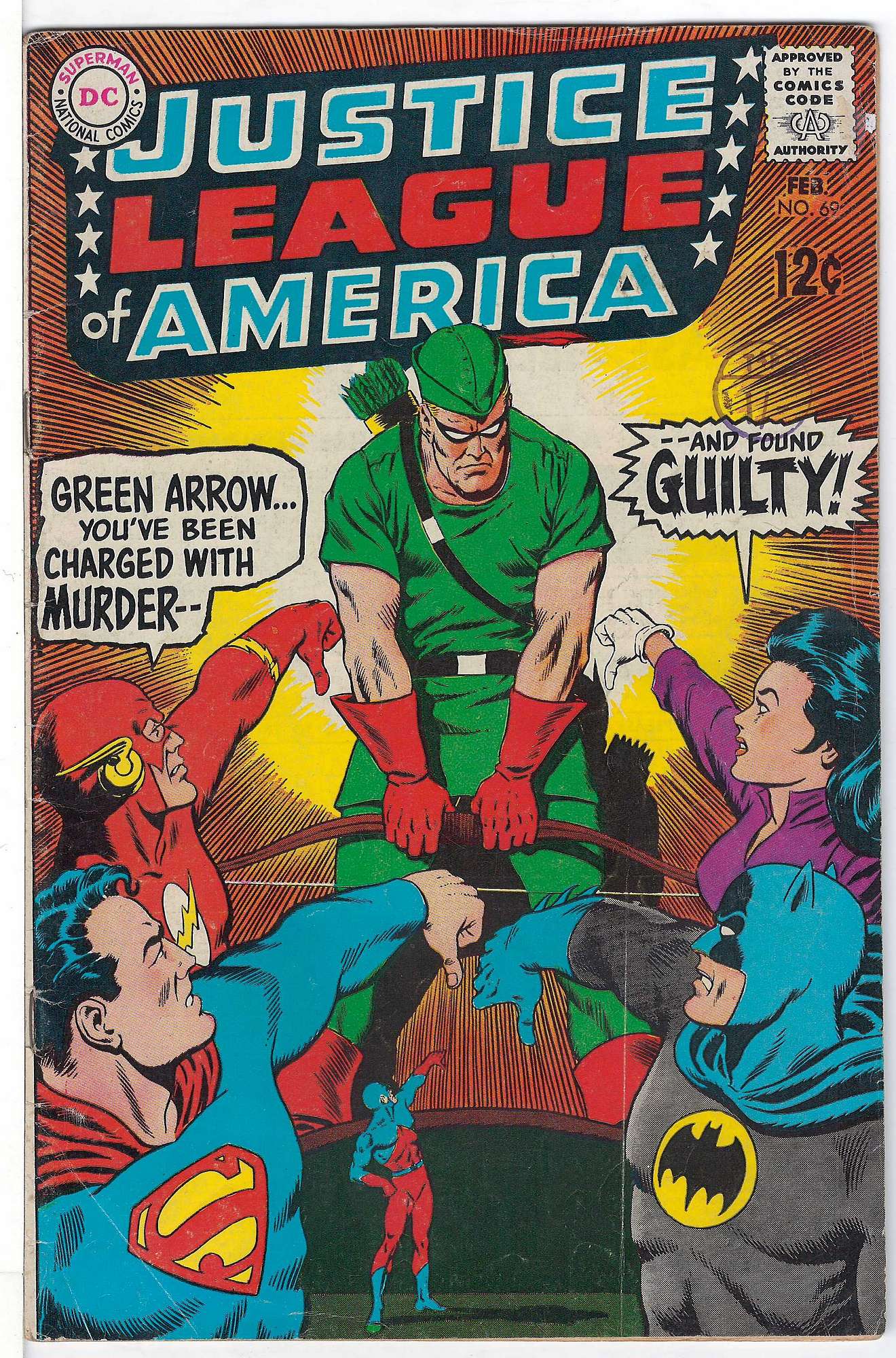 Cover of Justice League of America (Vol 1) #69. One of 250,000 Vintage American Comics on sale from Krypton!