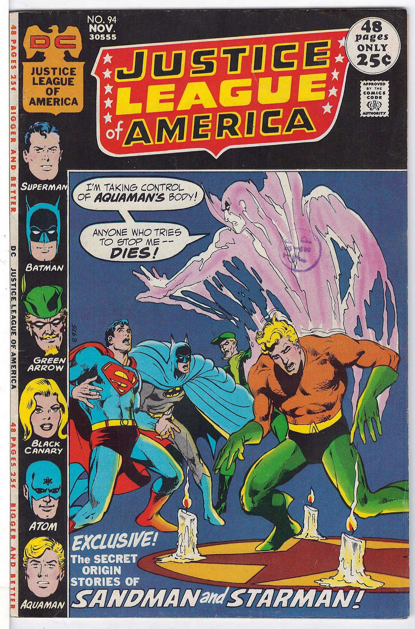 Cover of Justice League of America (Vol 1) #94. One of 250,000 Vintage American Comics on sale from Krypton!