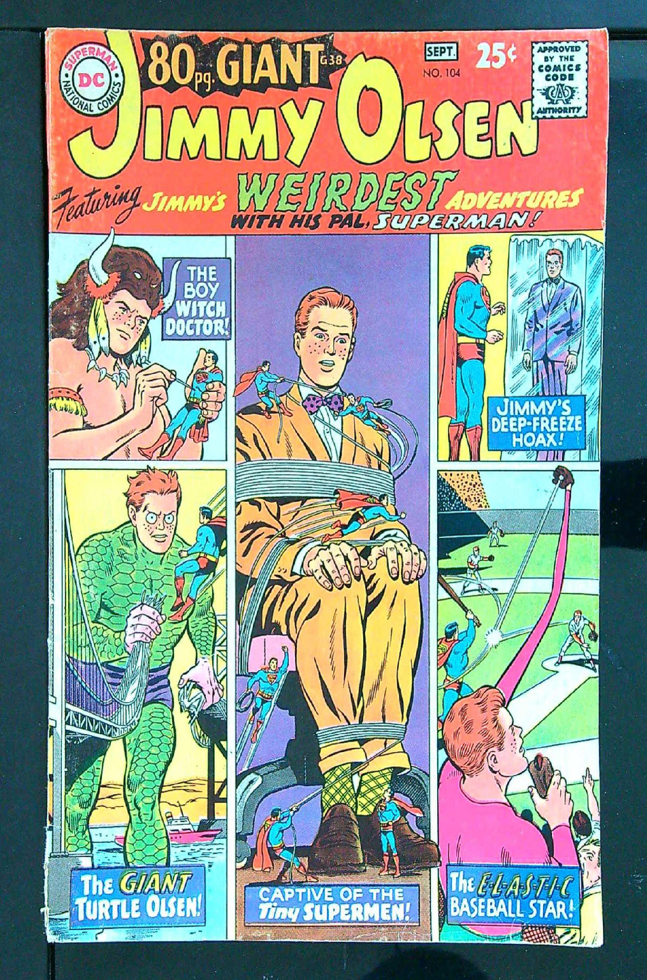 Cover of Jimmy Olsen (Vol 1) Supermans Pal #104. One of 250,000 Vintage American Comics on sale from Krypton!