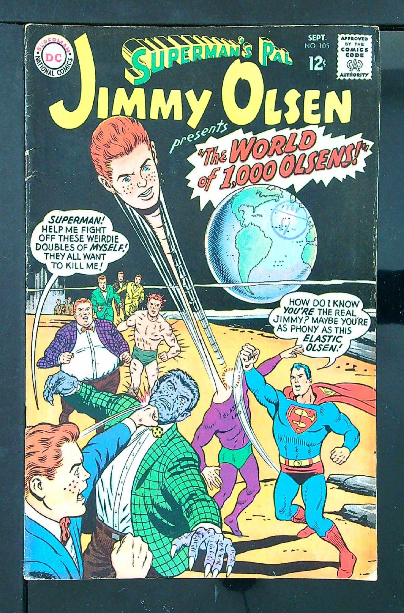 Cover of Jimmy Olsen (Vol 1) Supermans Pal #105. One of 250,000 Vintage American Comics on sale from Krypton!