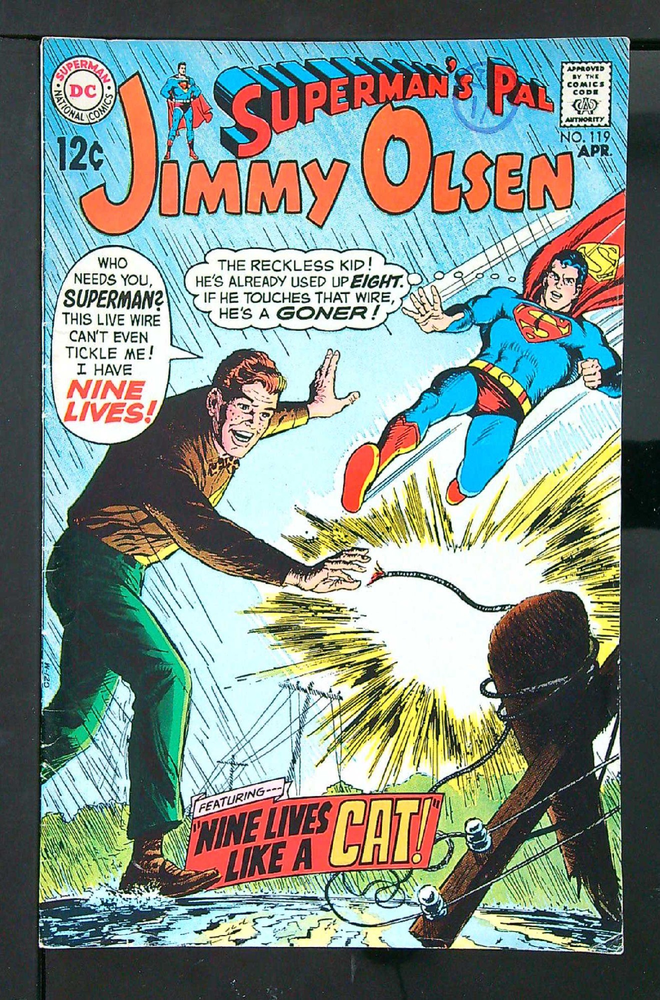 Cover of Jimmy Olsen (Vol 1) Supermans Pal #119. One of 250,000 Vintage American Comics on sale from Krypton!