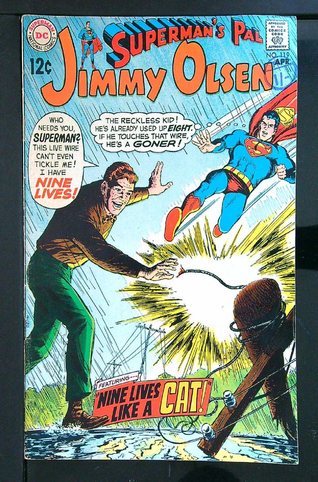 Cover of Jimmy Olsen (Vol 1) Supermans Pal #119. One of 250,000 Vintage American Comics on sale from Krypton!