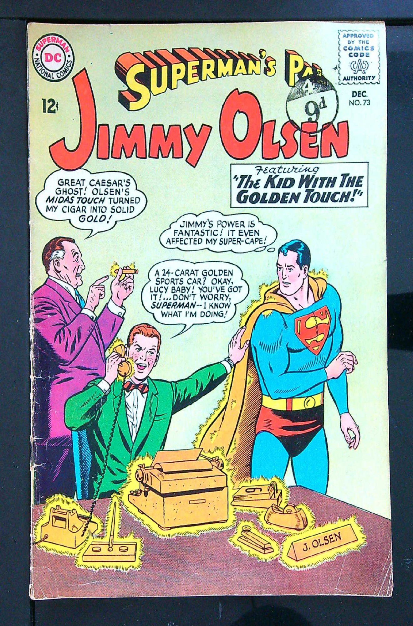 Cover of Jimmy Olsen (Vol 1) Supermans Pal #73. One of 250,000 Vintage American Comics on sale from Krypton!