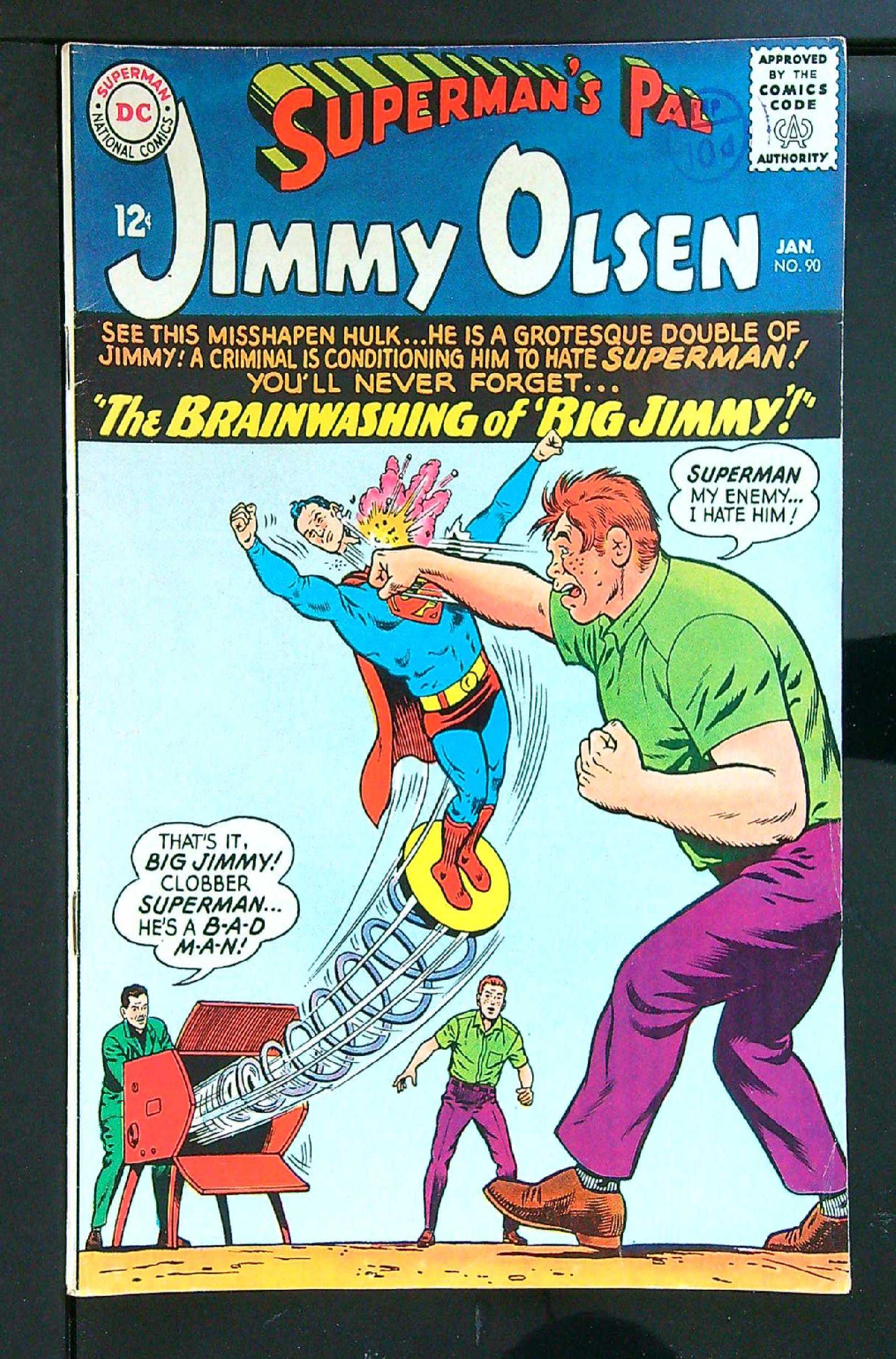 Cover of Jimmy Olsen (Vol 1) Supermans Pal #90. One of 250,000 Vintage American Comics on sale from Krypton!