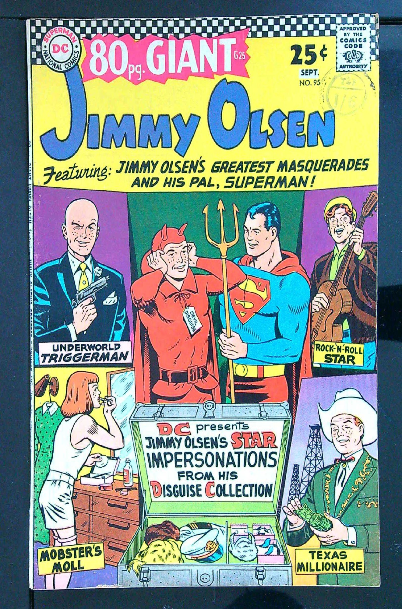 Cover of Jimmy Olsen (Vol 1) Supermans Pal #95. One of 250,000 Vintage American Comics on sale from Krypton!