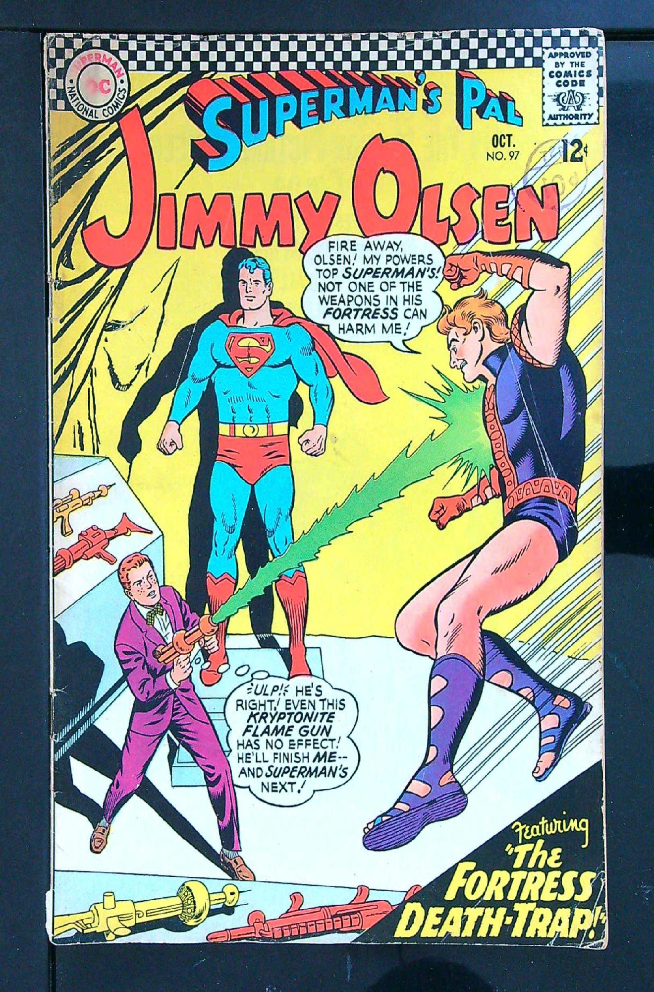 Cover of Jimmy Olsen (Vol 1) Supermans Pal #97. One of 250,000 Vintage American Comics on sale from Krypton!