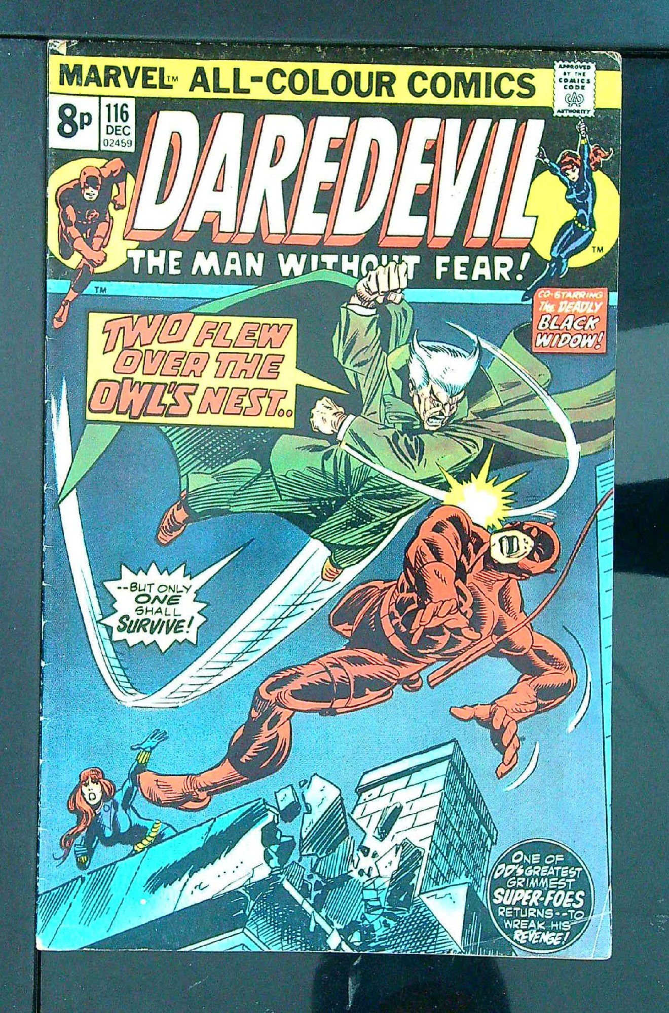 Cover of Daredevil (Vol 1) #116. One of 250,000 Vintage American Comics on sale from Krypton!