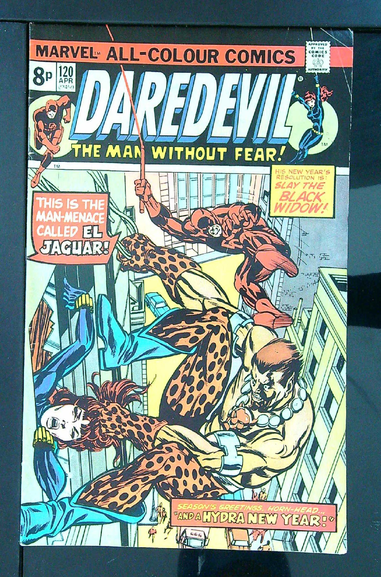 Cover of Daredevil (Vol 1) #120. One of 250,000 Vintage American Comics on sale from Krypton!