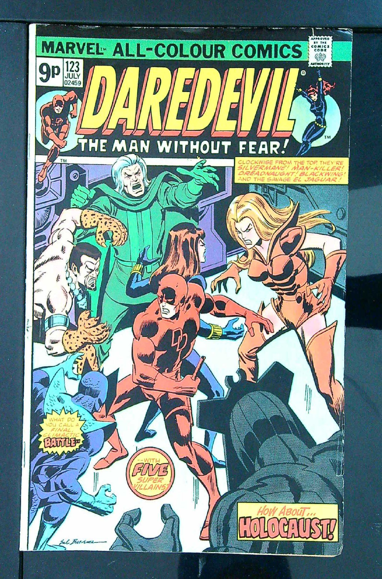 Cover of Daredevil (Vol 1) #123. One of 250,000 Vintage American Comics on sale from Krypton!