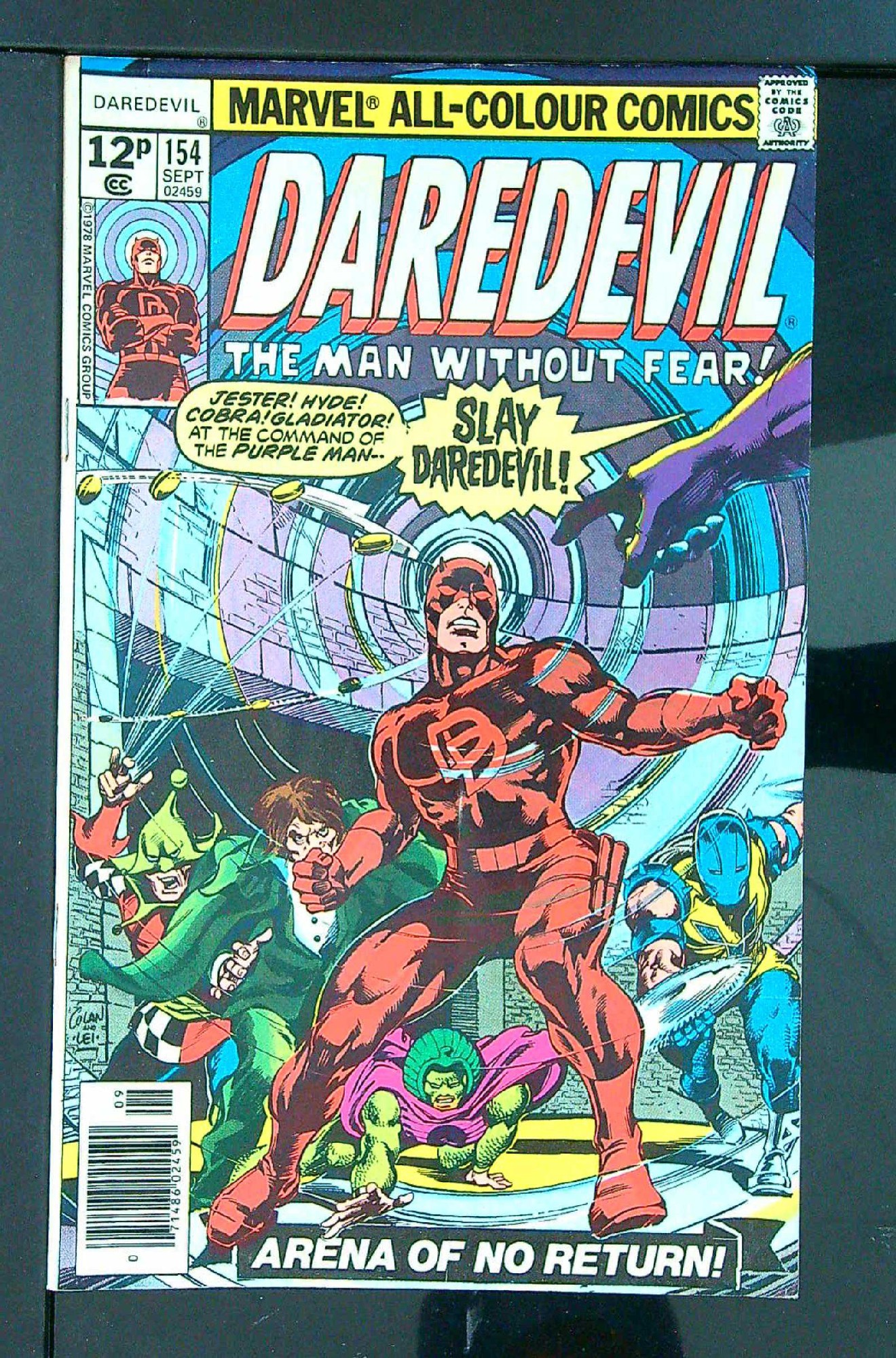 Cover of Daredevil (Vol 1) #154. One of 250,000 Vintage American Comics on sale from Krypton!