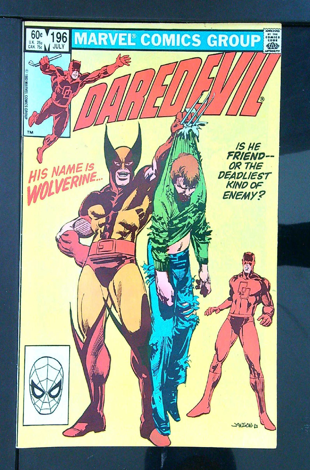 Cover of Daredevil (Vol 1) #196. One of 250,000 Vintage American Comics on sale from Krypton!