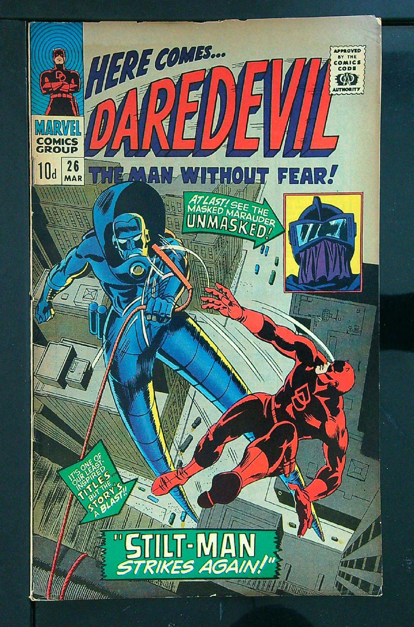 Cover of Daredevil (Vol 1) #26. One of 250,000 Vintage American Comics on sale from Krypton!
