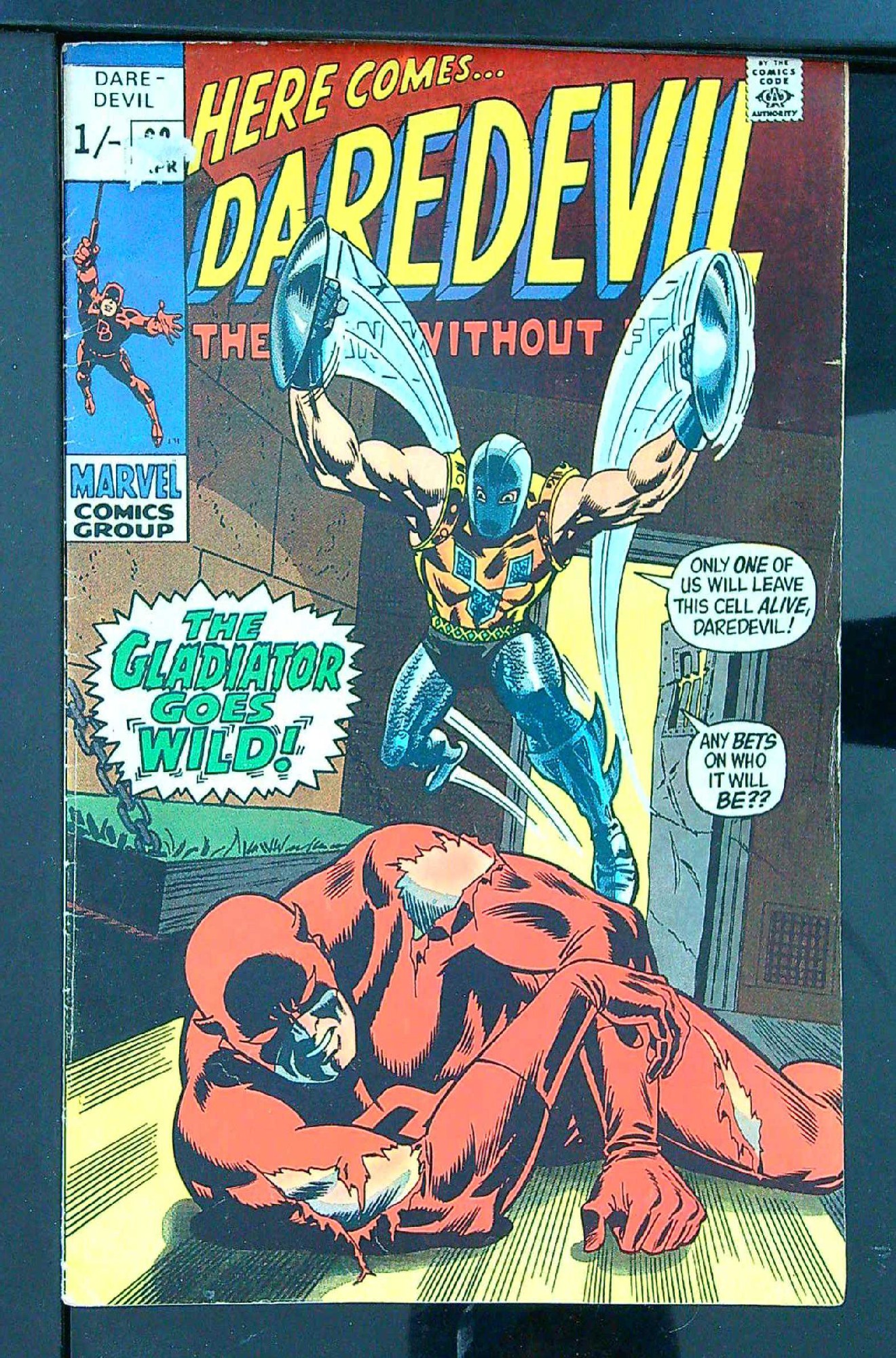Cover of Daredevil (Vol 1) #63. One of 250,000 Vintage American Comics on sale from Krypton!