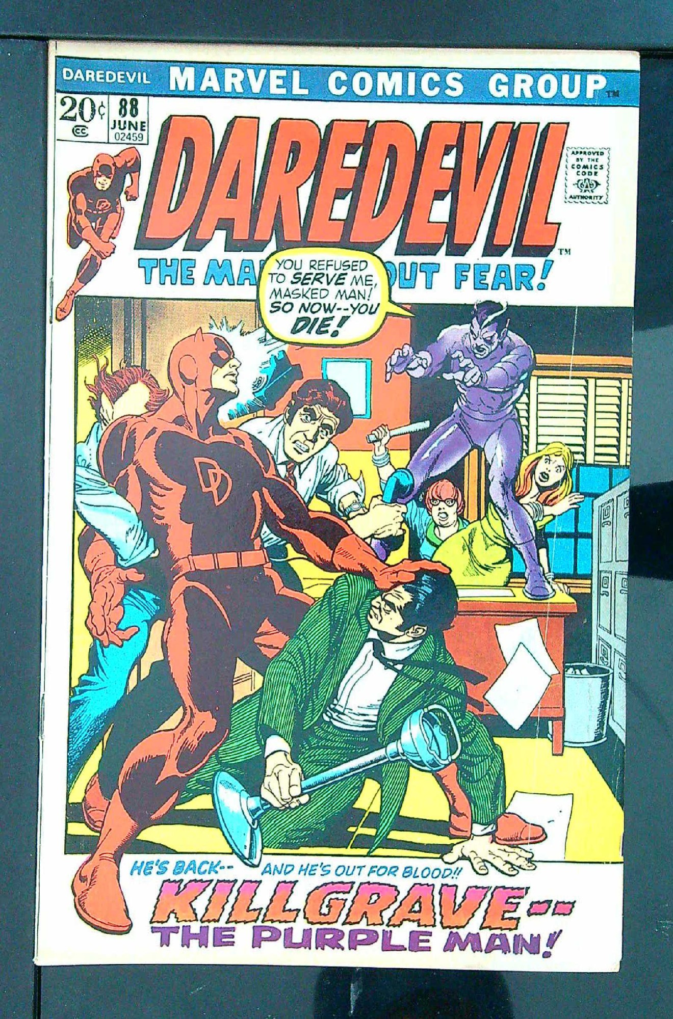 Cover of Daredevil (Vol 1) #88. One of 250,000 Vintage American Comics on sale from Krypton!