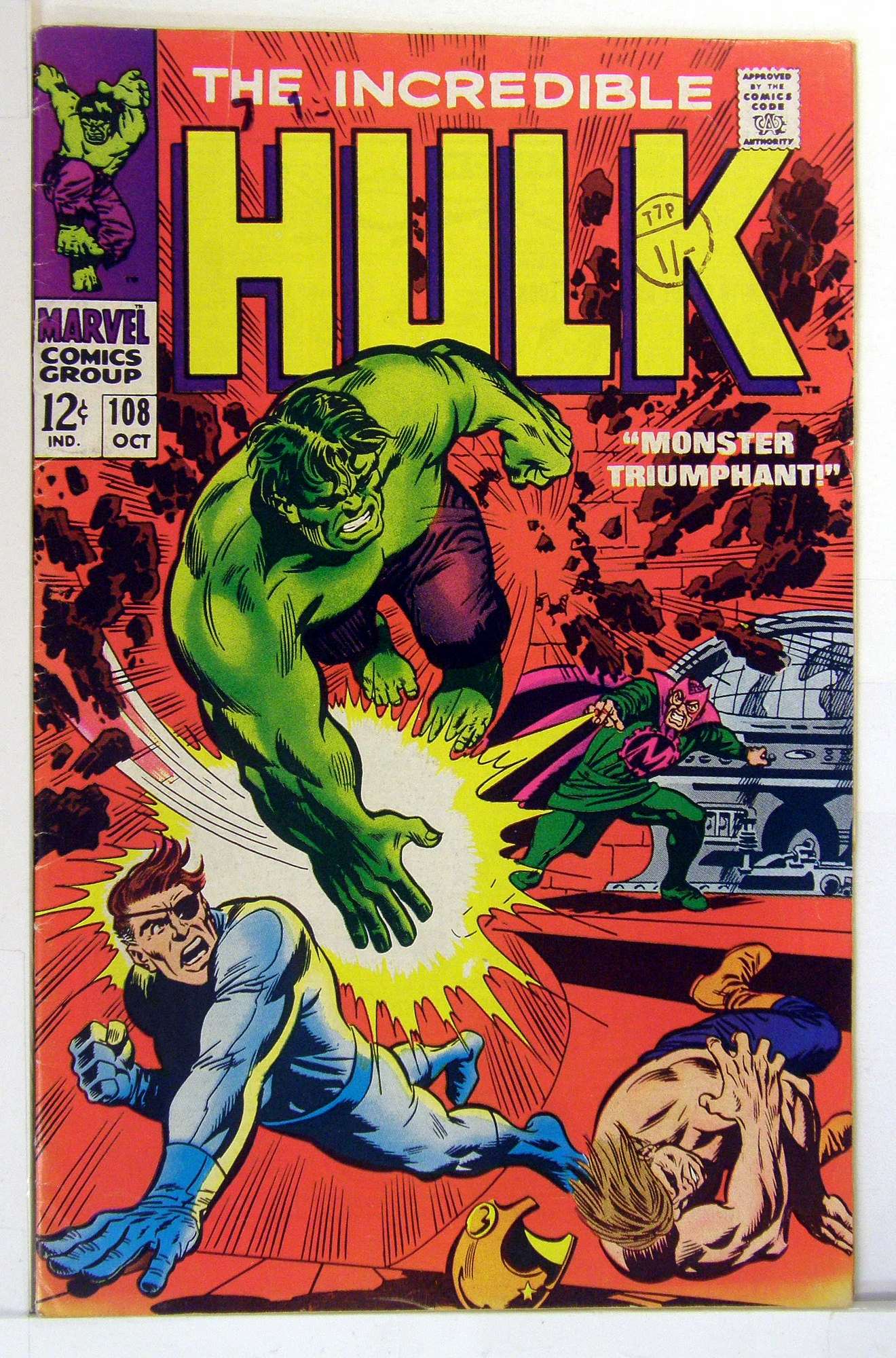 Cover of Incredible Hulk (Vol 2) #108. One of 250,000 Vintage American Comics on sale from Krypton!