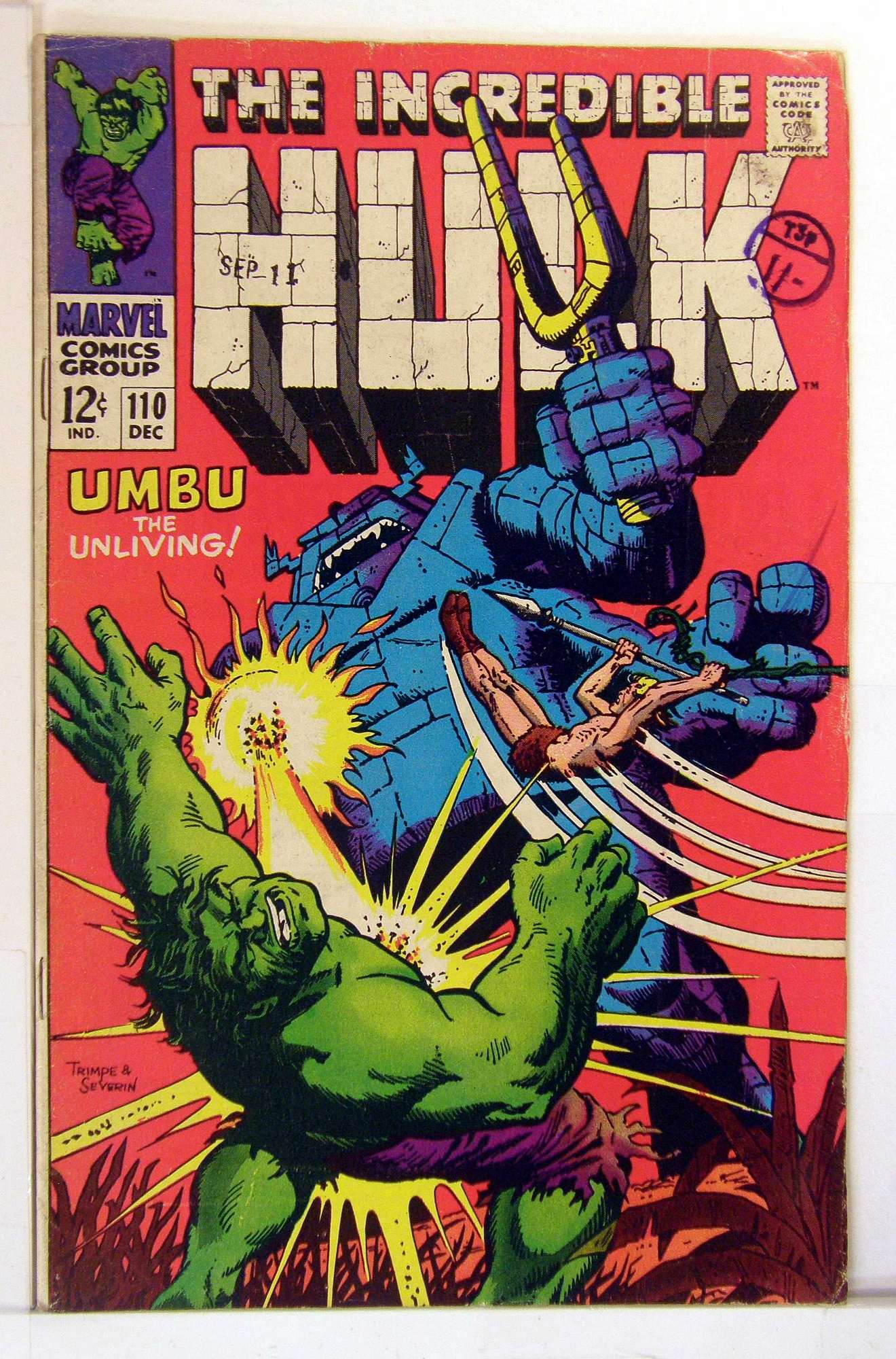 Cover of Incredible Hulk (Vol 2) #110. One of 250,000 Vintage American Comics on sale from Krypton!