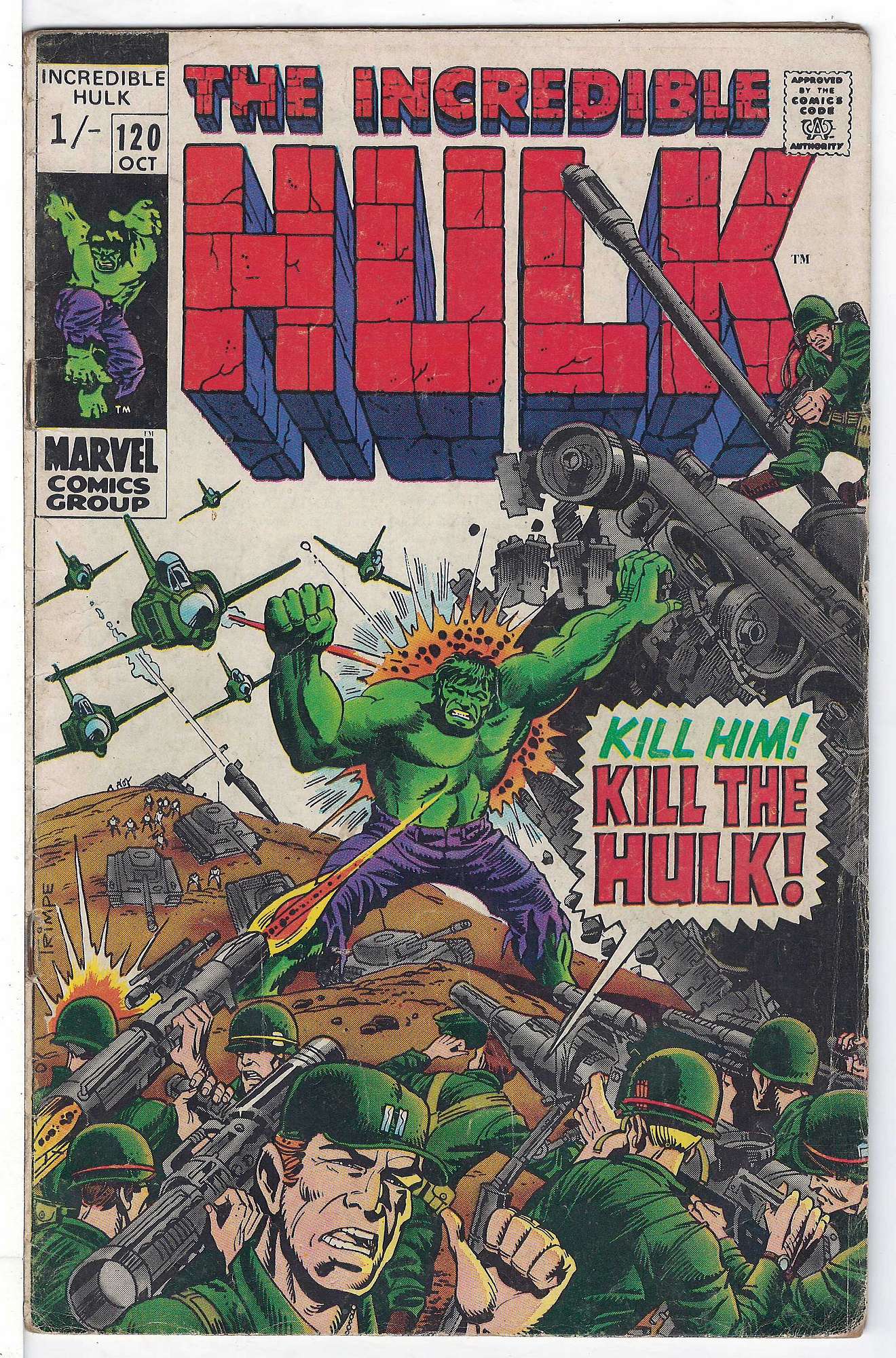 Cover of Incredible Hulk (Vol 2) #120. One of 250,000 Vintage American Comics on sale from Krypton!