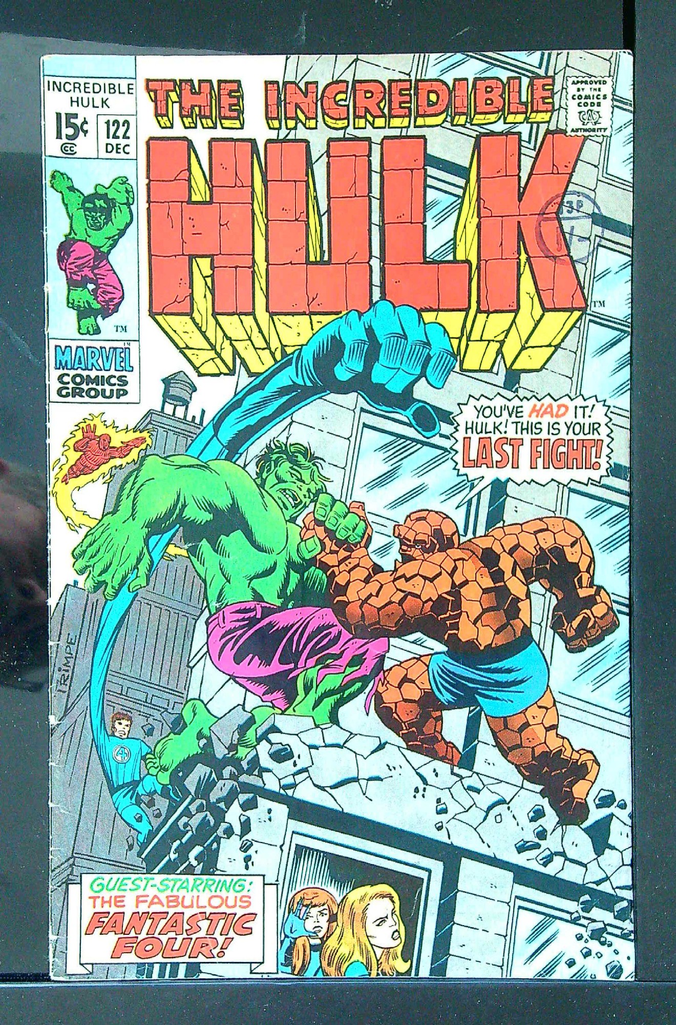 Cover of Incredible Hulk (Vol 2) #122. One of 250,000 Vintage American Comics on sale from Krypton!
