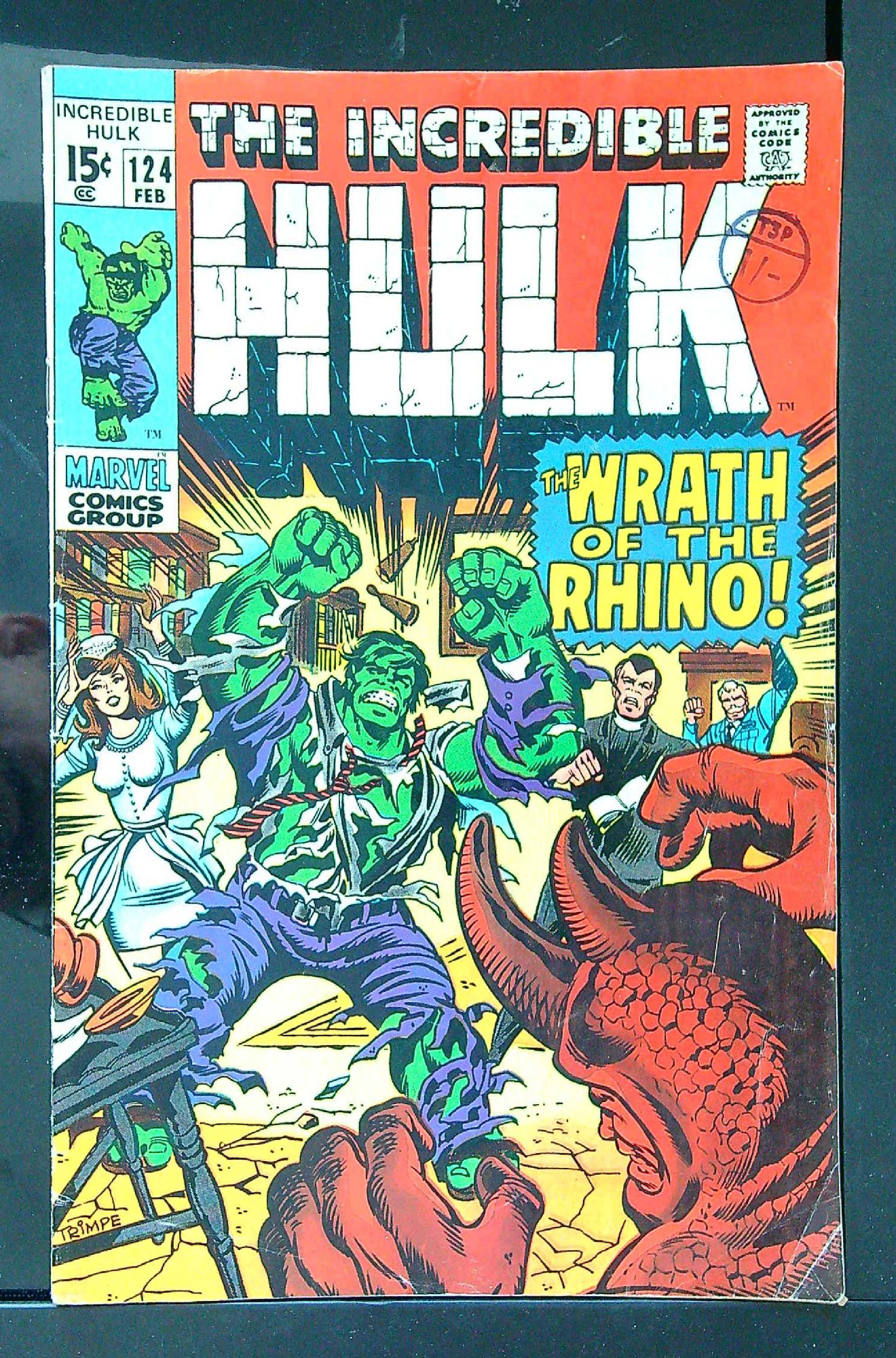 Cover of Incredible Hulk (Vol 2) #124. One of 250,000 Vintage American Comics on sale from Krypton!