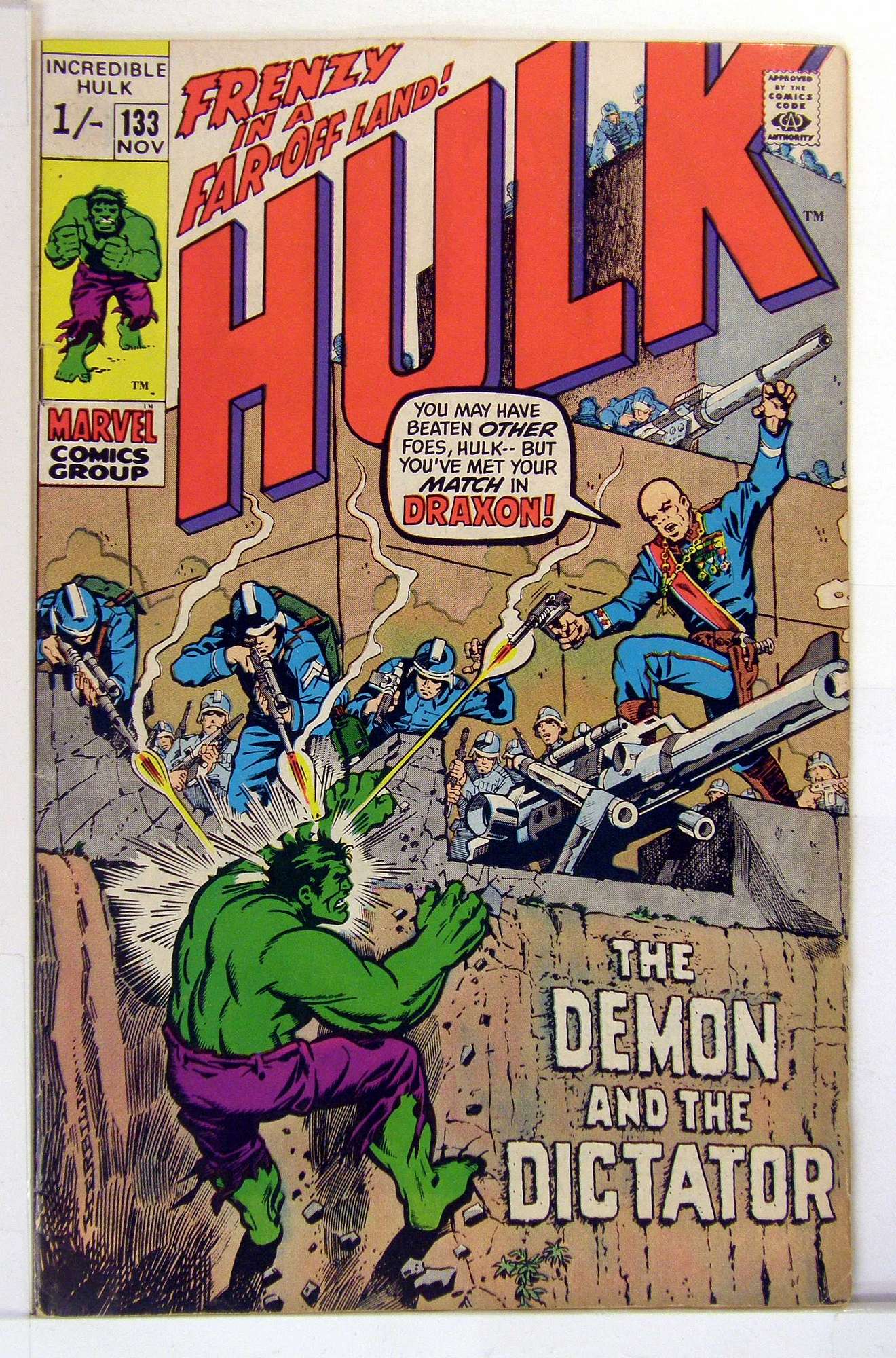 Cover of Incredible Hulk (Vol 2) #133. One of 250,000 Vintage American Comics on sale from Krypton!