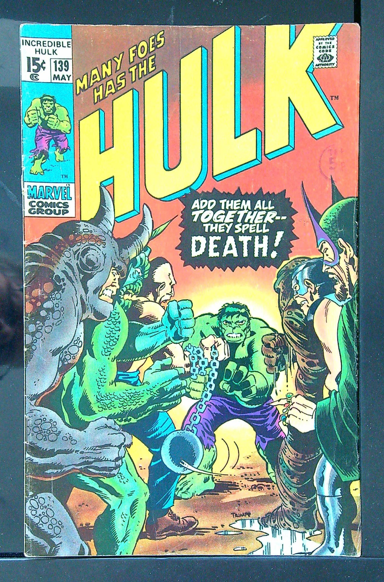 Cover of Incredible Hulk (Vol 2) #139. One of 250,000 Vintage American Comics on sale from Krypton!