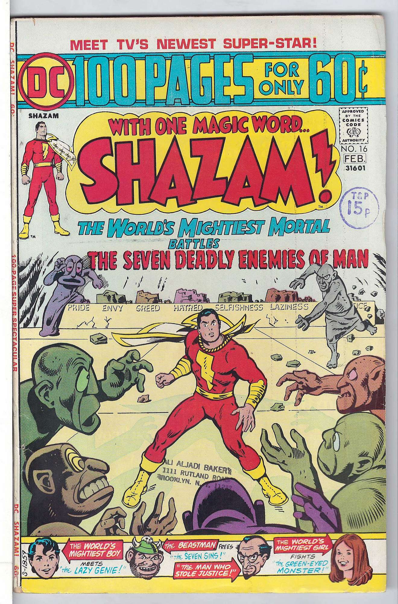 Cover of Shazam! (Vol 1) #16. One of 250,000 Vintage American Comics on sale from Krypton!