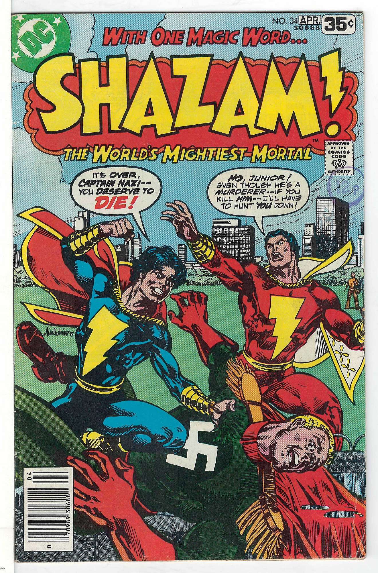 Cover of Shazam! (Vol 1) #34. One of 250,000 Vintage American Comics on sale from Krypton!