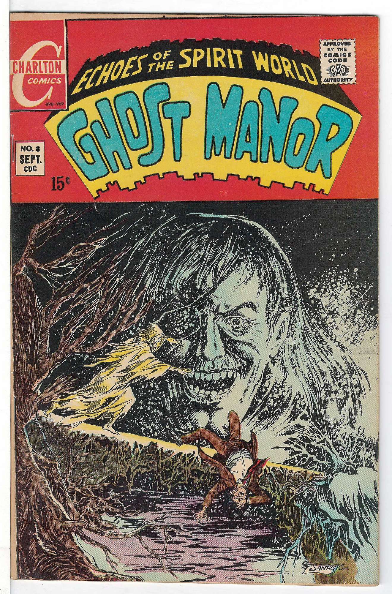 ACTUAL SCAN OF COMIC!<br> Cover of Ghost Manor (Vol 1) #8. One of 250,000 Vintage American Comics on sale from Krypton!