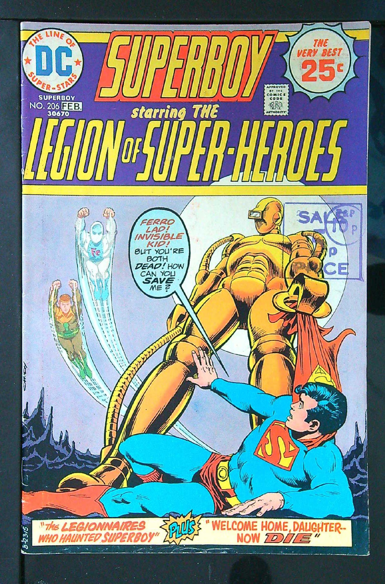 Cover of Superboy (Vol 1) #206. One of 250,000 Vintage American Comics on sale from Krypton!
