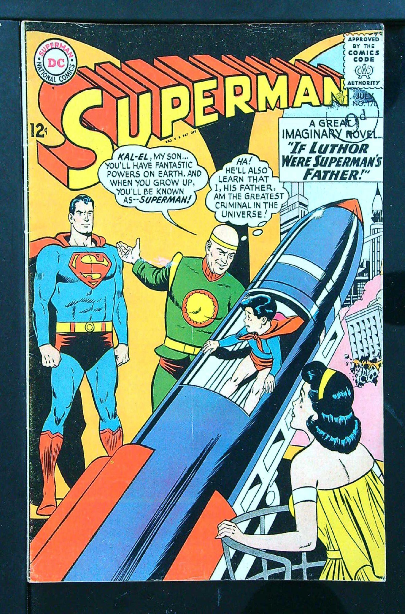 Cover of Superman (Vol 1) #170. One of 250,000 Vintage American Comics on sale from Krypton!