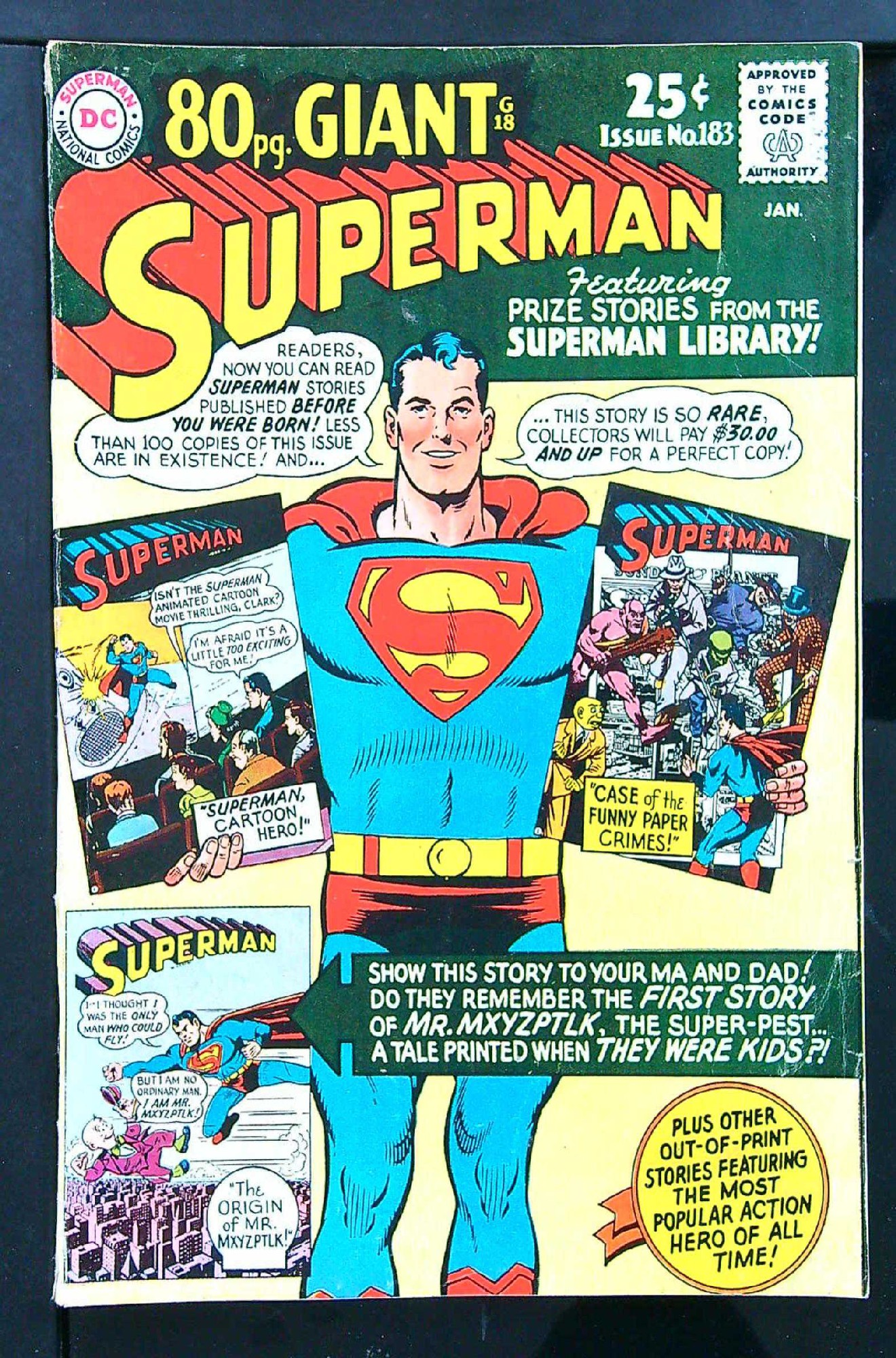 Cover of Superman (Vol 1) #183. One of 250,000 Vintage American Comics on sale from Krypton!