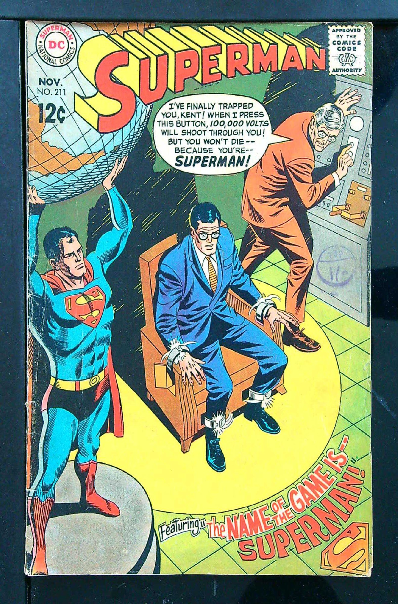 Cover of Superman (Vol 1) #211. One of 250,000 Vintage American Comics on sale from Krypton!