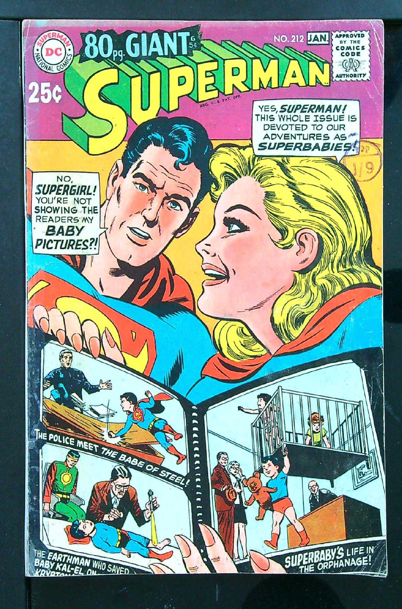 Cover of Superman (Vol 1) #212. One of 250,000 Vintage American Comics on sale from Krypton!