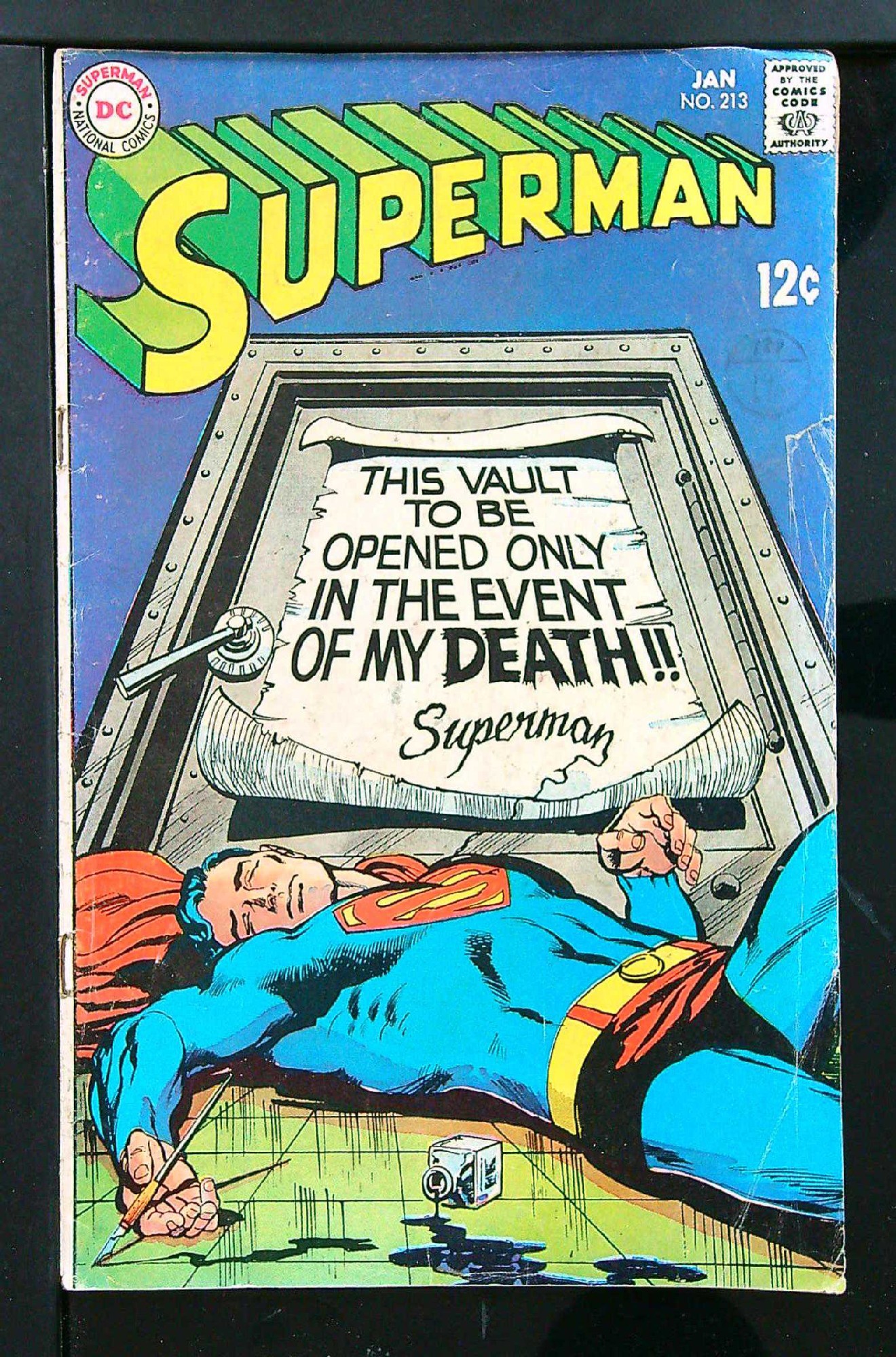 Cover of Superman (Vol 1) #213. One of 250,000 Vintage American Comics on sale from Krypton!