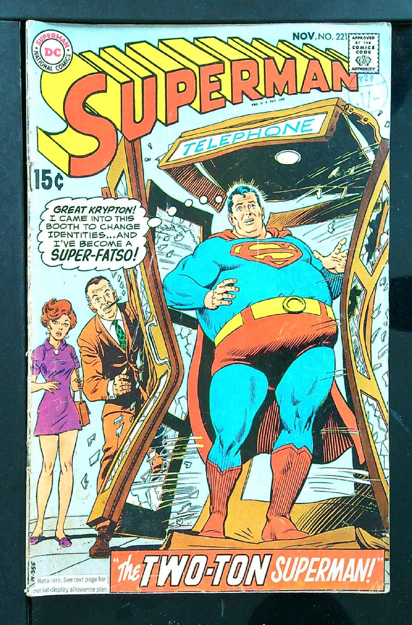Cover of Superman (Vol 1) #221. One of 250,000 Vintage American Comics on sale from Krypton!