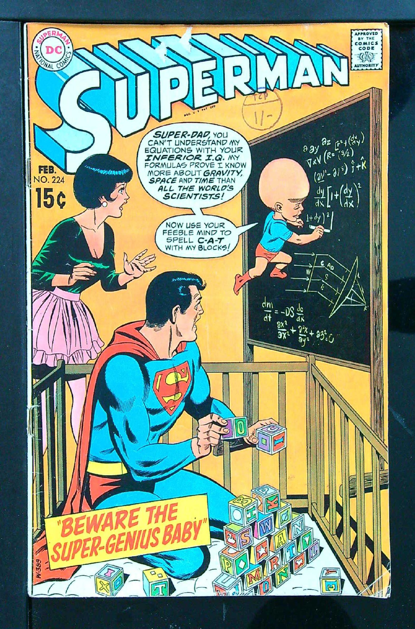Cover of Superman (Vol 1) #224. One of 250,000 Vintage American Comics on sale from Krypton!