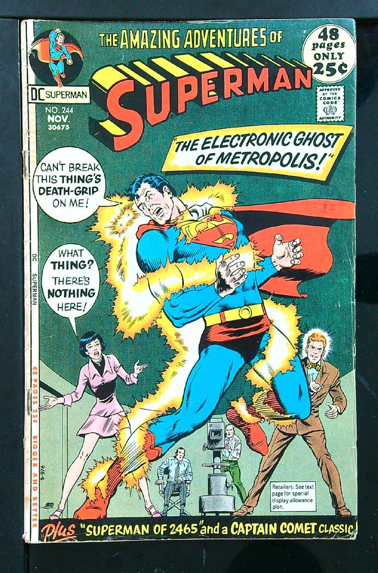 Cover of Superman (Vol 1) #244. One of 250,000 Vintage American Comics on sale from Krypton!