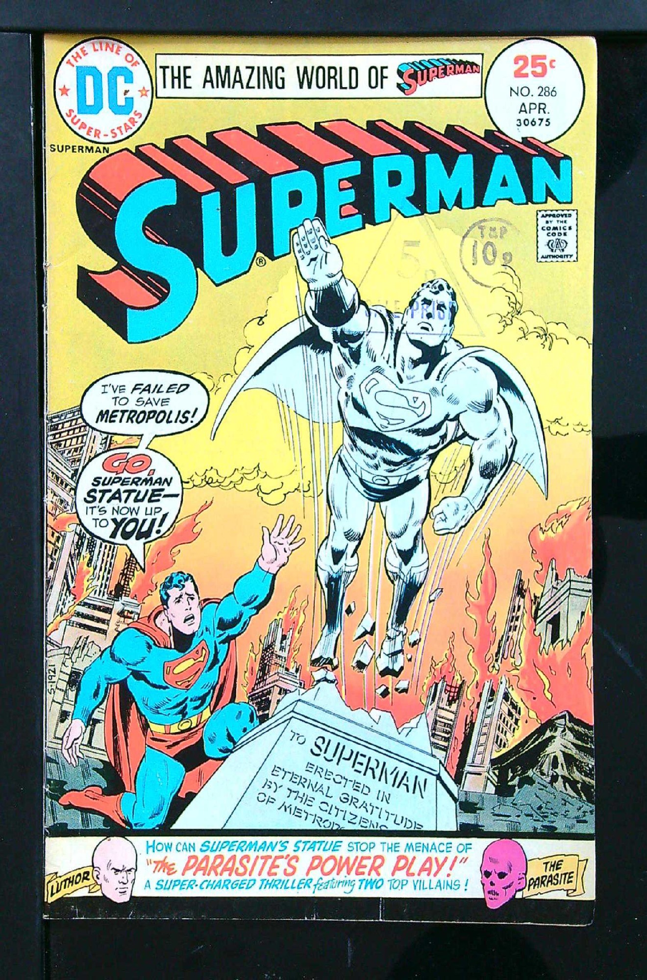 Cover of Superman (Vol 1) #286. One of 250,000 Vintage American Comics on sale from Krypton!