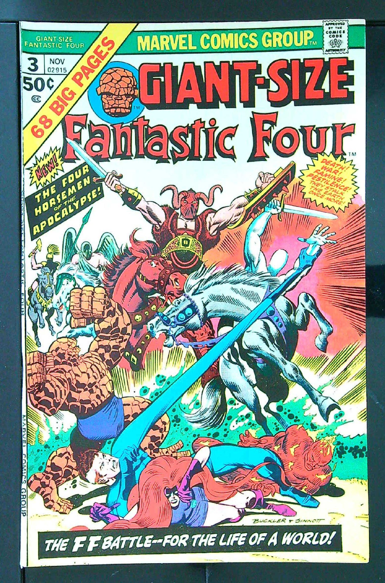 Cover of Giant Size: Fantastic Four  (Vol 1) #3. One of 250,000 Vintage American Comics on sale from Krypton!