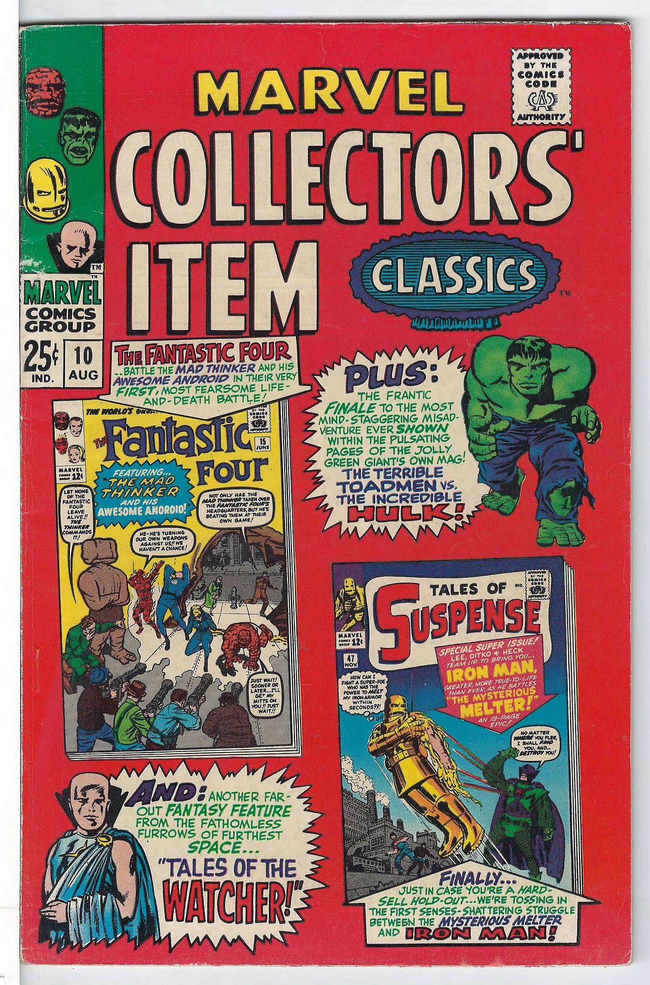 ACTUAL SCAN OF COMIC!<br> Cover of Marvel Collectors Item Classics (Vol 1) #10. One of 250,000 Vintage American Comics on sale from Krypton!