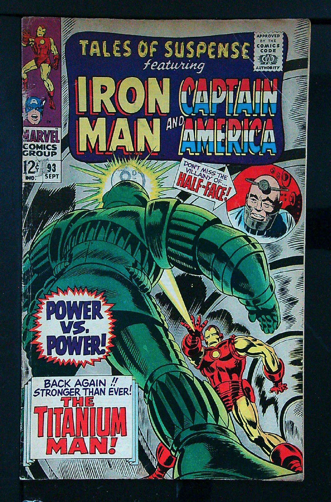 Cover of Tales of Suspense (Vol 1) #93. One of 250,000 Vintage American Comics on sale from Krypton!