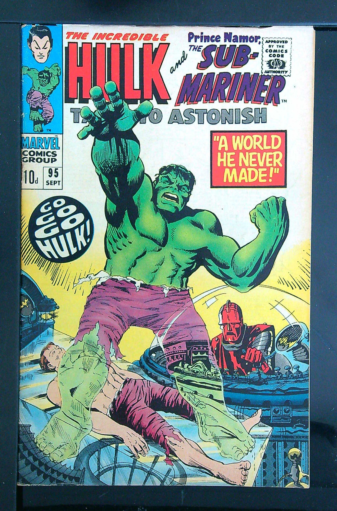 Cover of Tales to Astonish (Vol 1) #95. One of 250,000 Vintage American Comics on sale from Krypton!