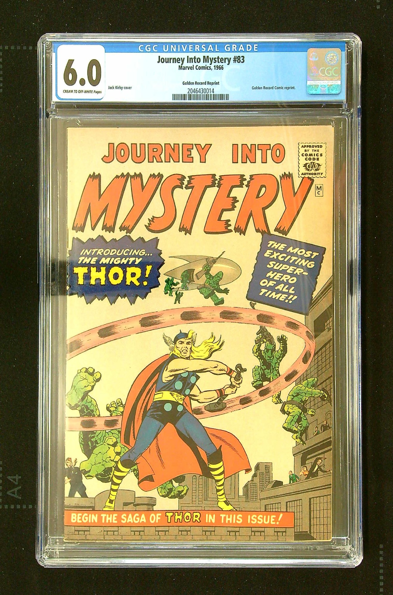 1st Thor<br>ACTUAL SCAN OF COMIC!<br> Cover of Journey Into Mystery (Vol 1) #83. One of 250,000 Vintage American Comics on sale from Krypton!